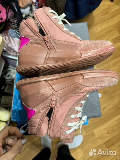 Утепленные ботинки Ecco 31 розовые