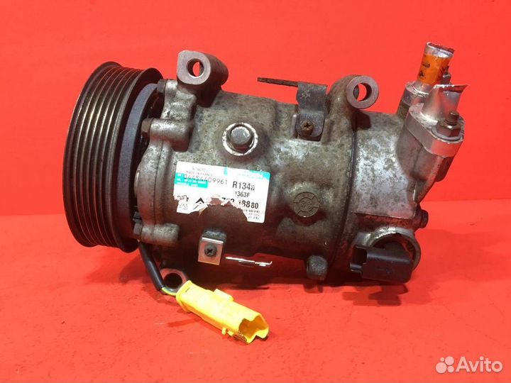 Компрессор кондиционера Peugeot 207 EP3 (8FS) Б/У