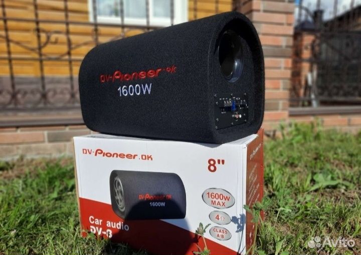 Сабвуфер Активный Pioneer 1600W 8'' Новый