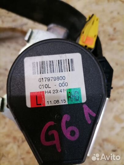 Ремень безопасности левый Volkswagen Golf 6