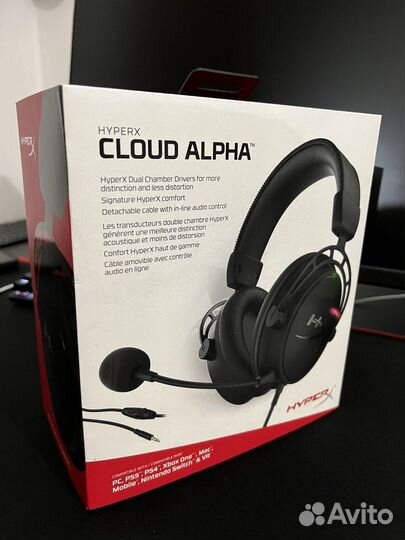Наушники/Гарнитура HyperX Cloud Alpha Blackout