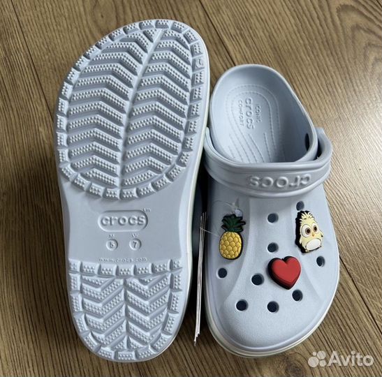 Новые оригинал сабо crocs bayaband mineral m6 w8