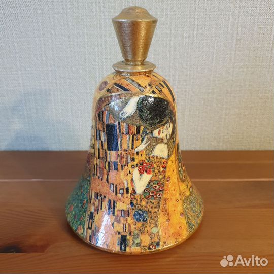 Большие новогодние деревянные колокольчики