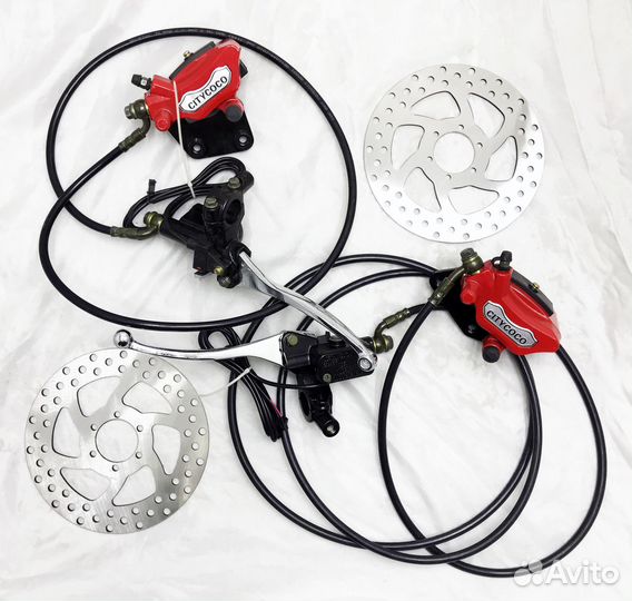 Гидравлическая тормозная система citycoco с диском