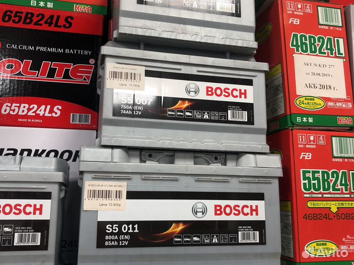 Гарантия 24 месяцев на линейку акб bosch