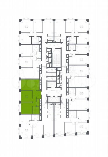 2-к. апартаменты, 61,8 м², 18/24 эт.