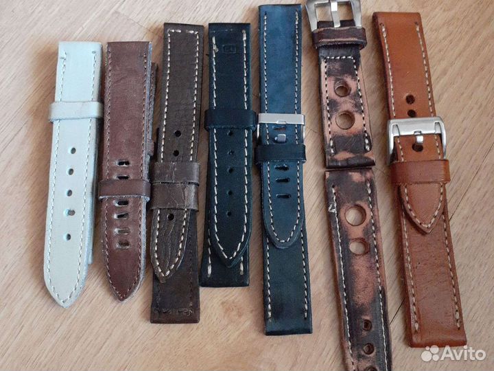 Ремешок,кожа ручной работы.браслет шпалы