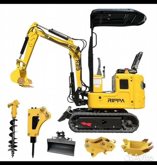 Мини-экскаватор Rippa R319, 2024