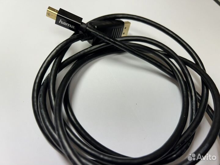 Кабель Hama DisplayPort miniDisplayPort 1,8m