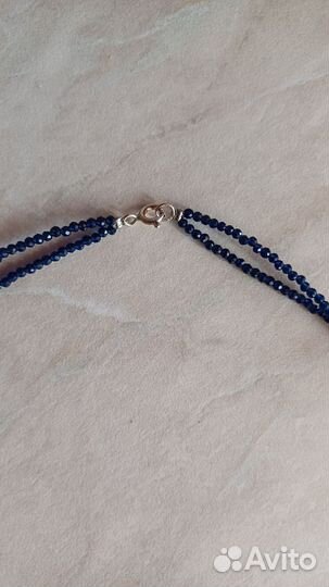 Новое колье из шпинели и лазурита