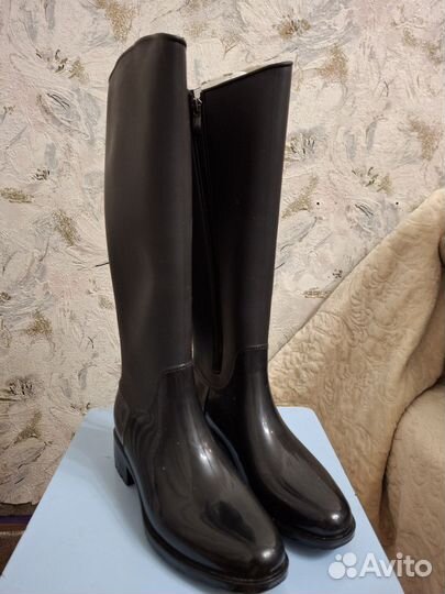 Сапоги резиновые женские утепленные