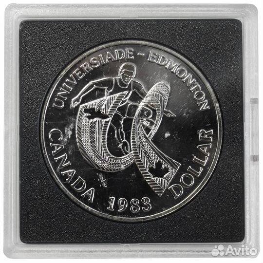 1 доллар. XII Универсиада в Эдмонтоне. Канада. Сер