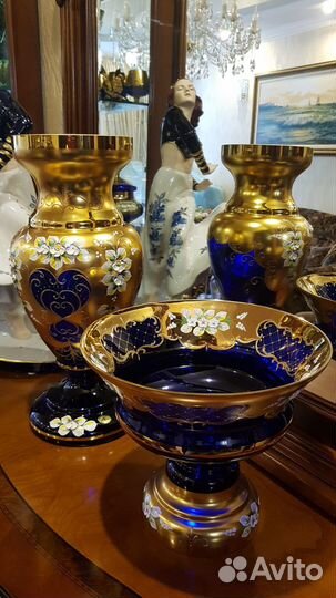 Вазы Bohemia Богемия. Смальта. Лепка