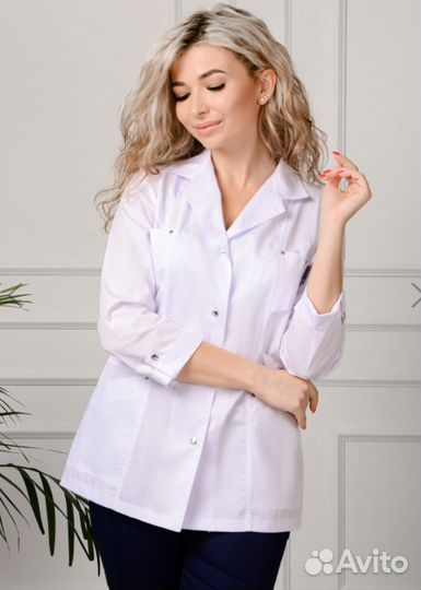 Медицинский халат-жакет женский 46 48