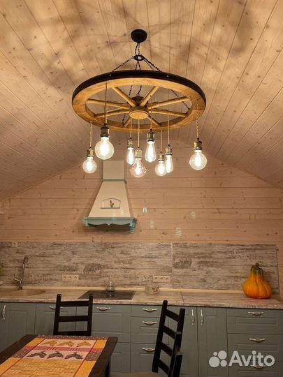 Интерьерные светильники из натурального дерева