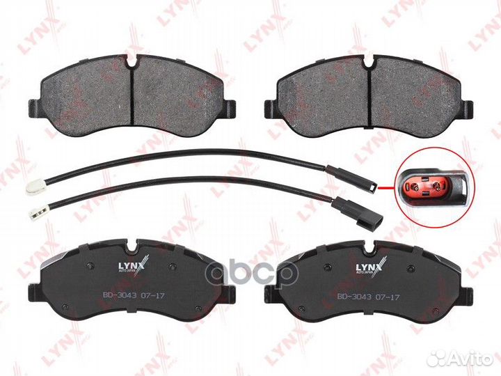Колодки тормозные передние BD3043 lynxauto