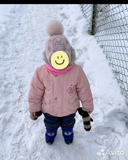 Шапка зимняя для девочки 48 50