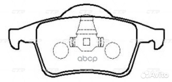 Ckvo-9 Колодки тормозные дисковые зад GK1