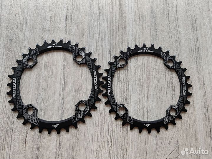 Передняя звезда 32T 34T 104BCD