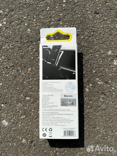 Адаптер Bluetooth AUX Baseus caba01-01 черный