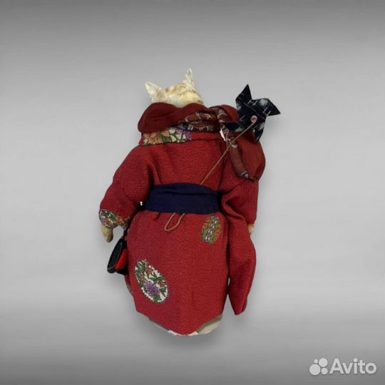 Японская кукла Кошка в кимоно