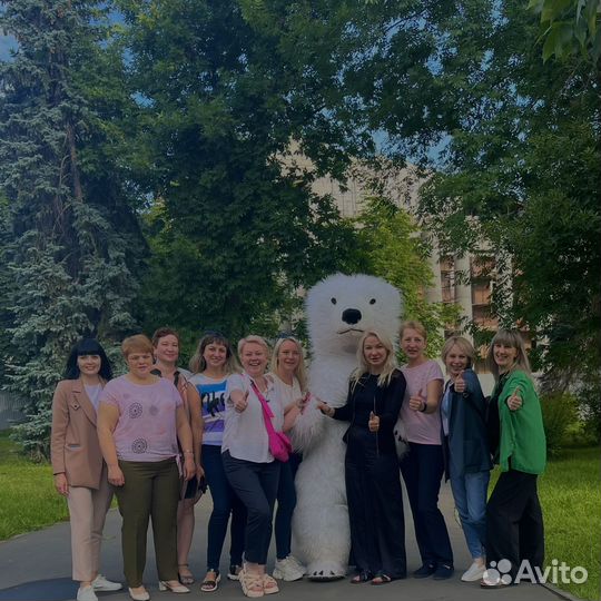 Белый мишка и зайка / Поздравление от Мишки, Зайки