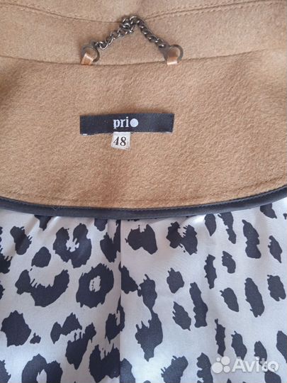 Пальто женское демисезонное 48