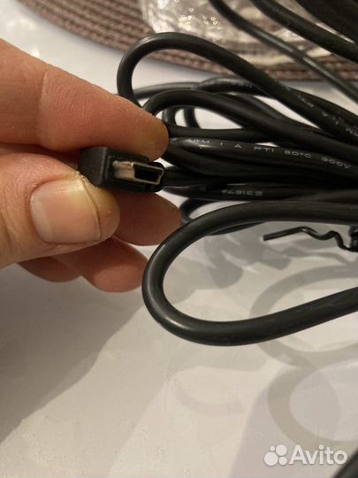 Адаптер зарядник автомобильный miniUSB