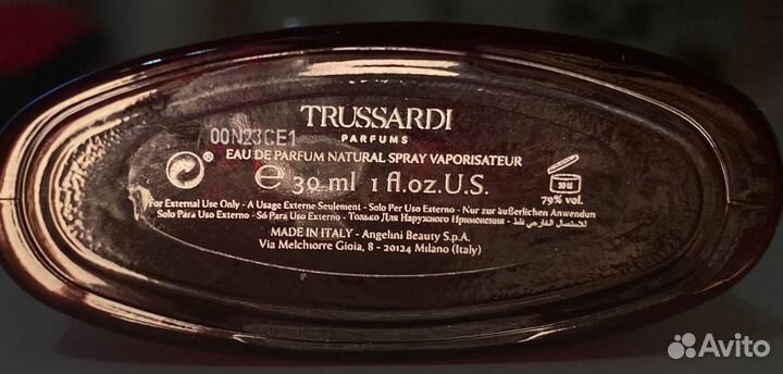 Trussardi Sound Of Donna парфюмерная вода 30 ml