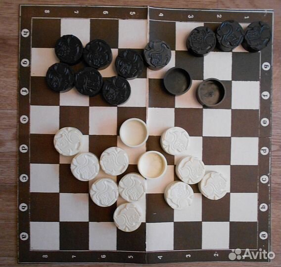 Игра шашки русские. Сувенирные. СССР
