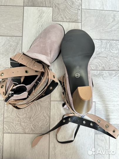 Ботильоны женские сереневые