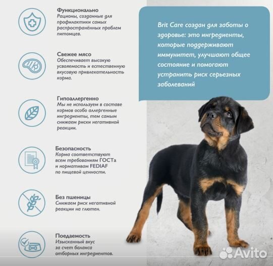 Brit Care Super 3 кг Dog Puppy&Junior L индейка