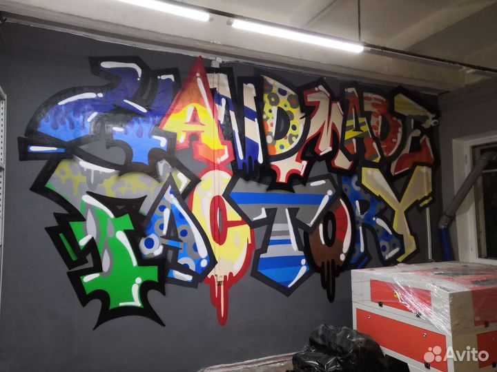 Оформление Graffiti Роспись Покраска стен и авто