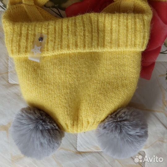 Шапка и снуд зима