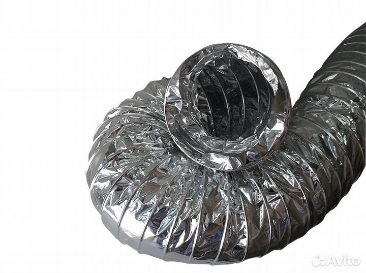 Алюминиевый вентиляционный канал d127 мм (10 м)
