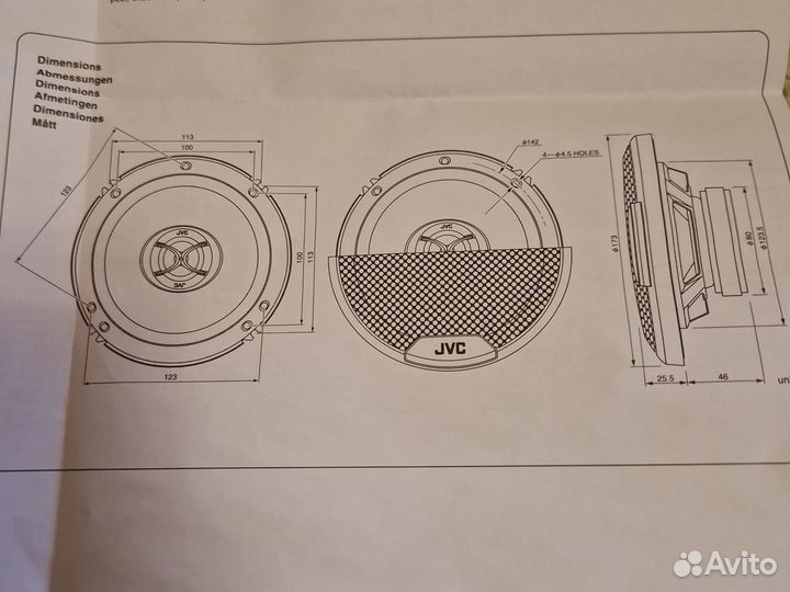 Защитные сетки с логотипом колонки Sony ,JVC