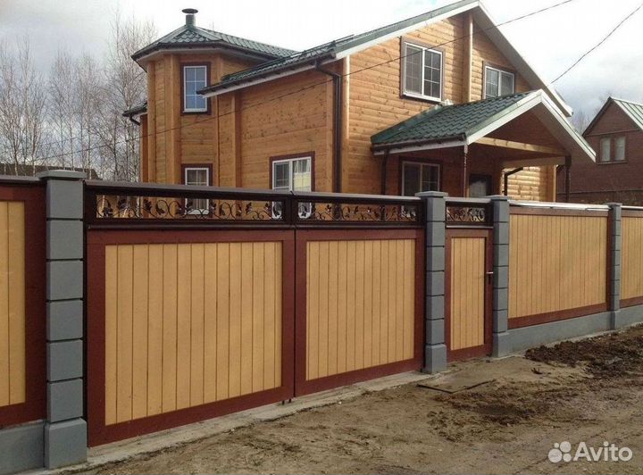 Забор из профнастила качественно