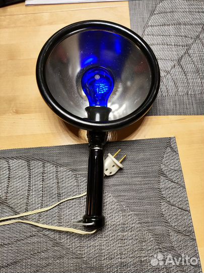 Синяя лампа рефлектор Минина уф для носа