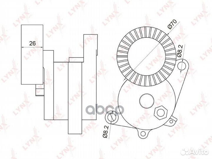 Натяжитель ремня навесного оборудования PT3007