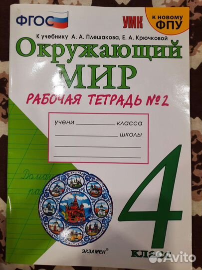 Рабочая тетрадь окружающий мир 2 часть 4 класс