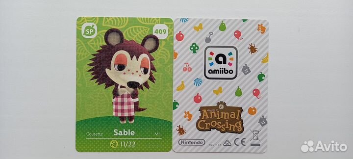 41. Animal Crossing amiibo-карты (409-416) 4U
