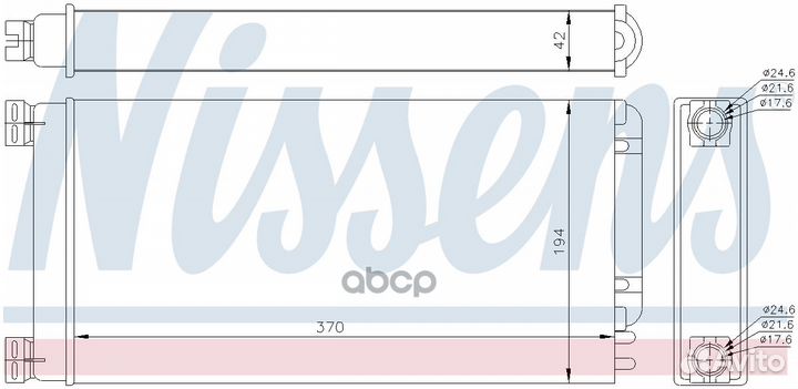 Радиатор печки MAN TGA