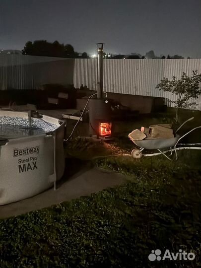 Водонагреватель для бассейна на дровах Luxe 45В