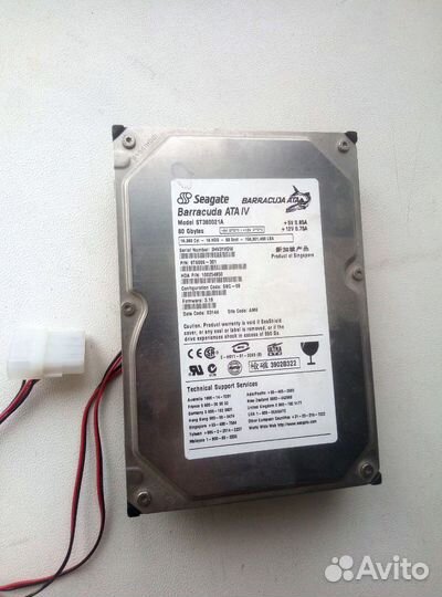 Жесткий диск Barracuda ATA IV 80GB ST380021A