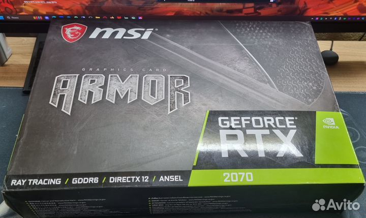 Игровая видеокарта Nvidia RTX 2070 8gb MSI