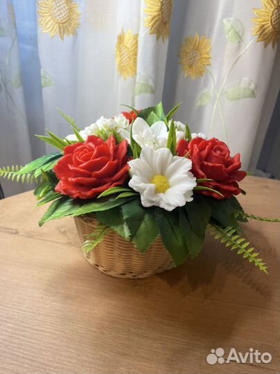 Букет цветов из мыла