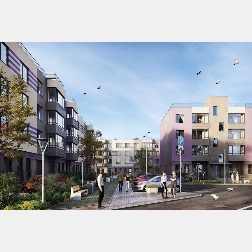 2-к. квартира, 57,2 м², 1/4 эт.