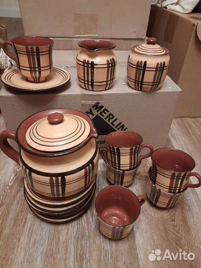 Чайный сервиз 15 предметов, керамика