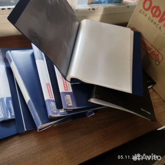 Папки для бумаг А4 с файлами