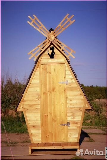 Дачный туалет деревянный TVP571